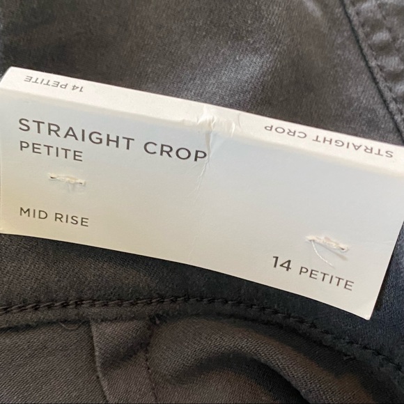 ⭐️NWT⭐️LOFT Straight Crop Charcoal Grey Cargo Pant - Picture 12 of 12